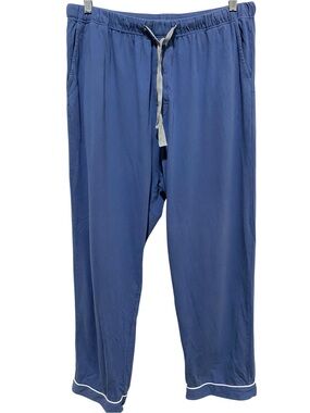 Men's Blue Pajama Pants Drawstring Loungewear Size XL